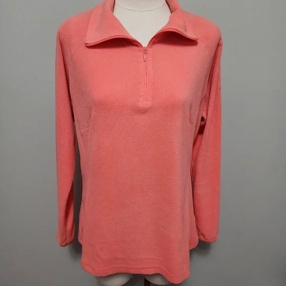 Columbia Blush Pink Glacial Half Zip Fleece Size large - Picture 2 of 7